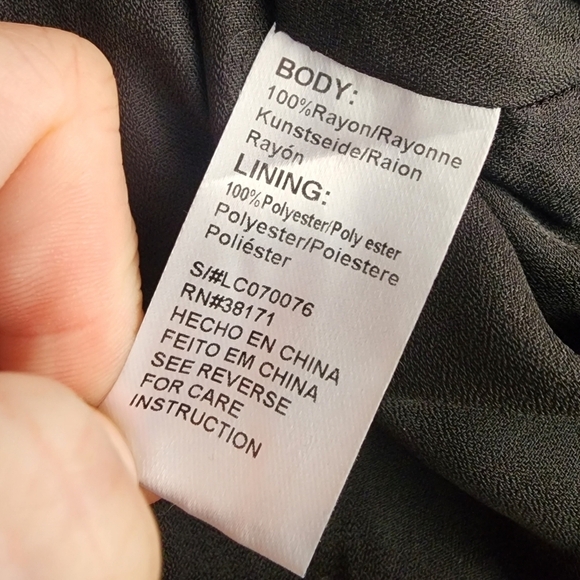 Lucca Black Asymmetrical Wrap Romper Women's Small S Spaghetti Strap Plunge Neck - Picture 8 of 9